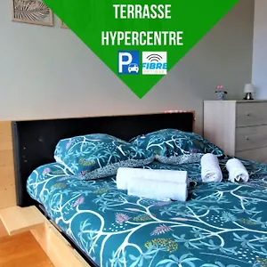 Appartement La Dolce Vita -t2 52m2- Dernier étage- Terrasse-parking-wifi Fibre, Tarbes